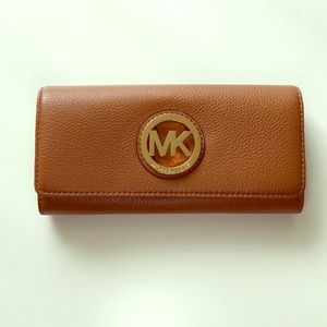 MK Michael Kors Fulton Leather Wallet NWT